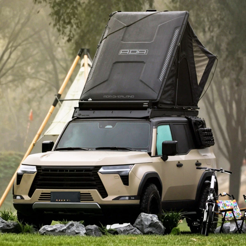 High Quality Hot Sell Triangle Hard Shell Rooftop Tent, Aluminum Material Waterproof Design