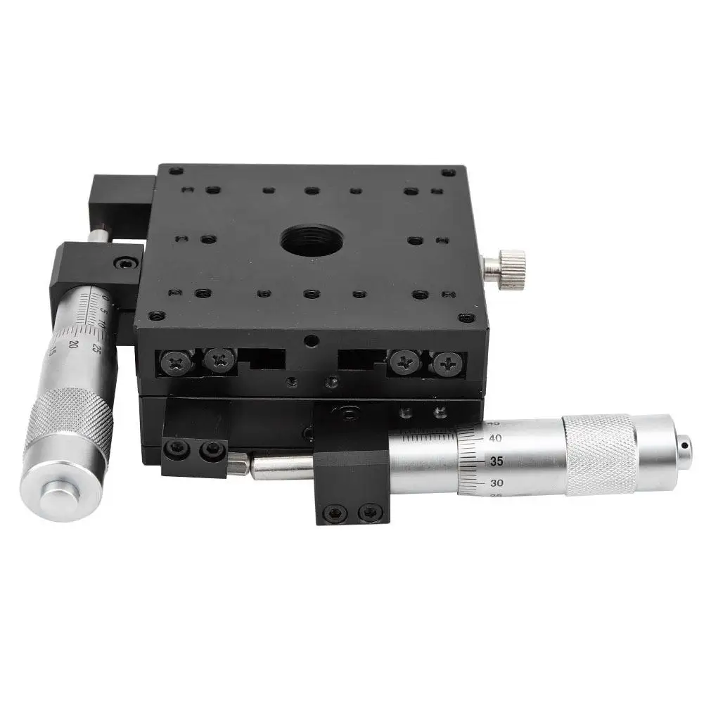 

SEMY80-AS Manual XY Micrometer Linear Stage 80x80x40mm, Fine-tuning Roller with 93.1N Load Capacity