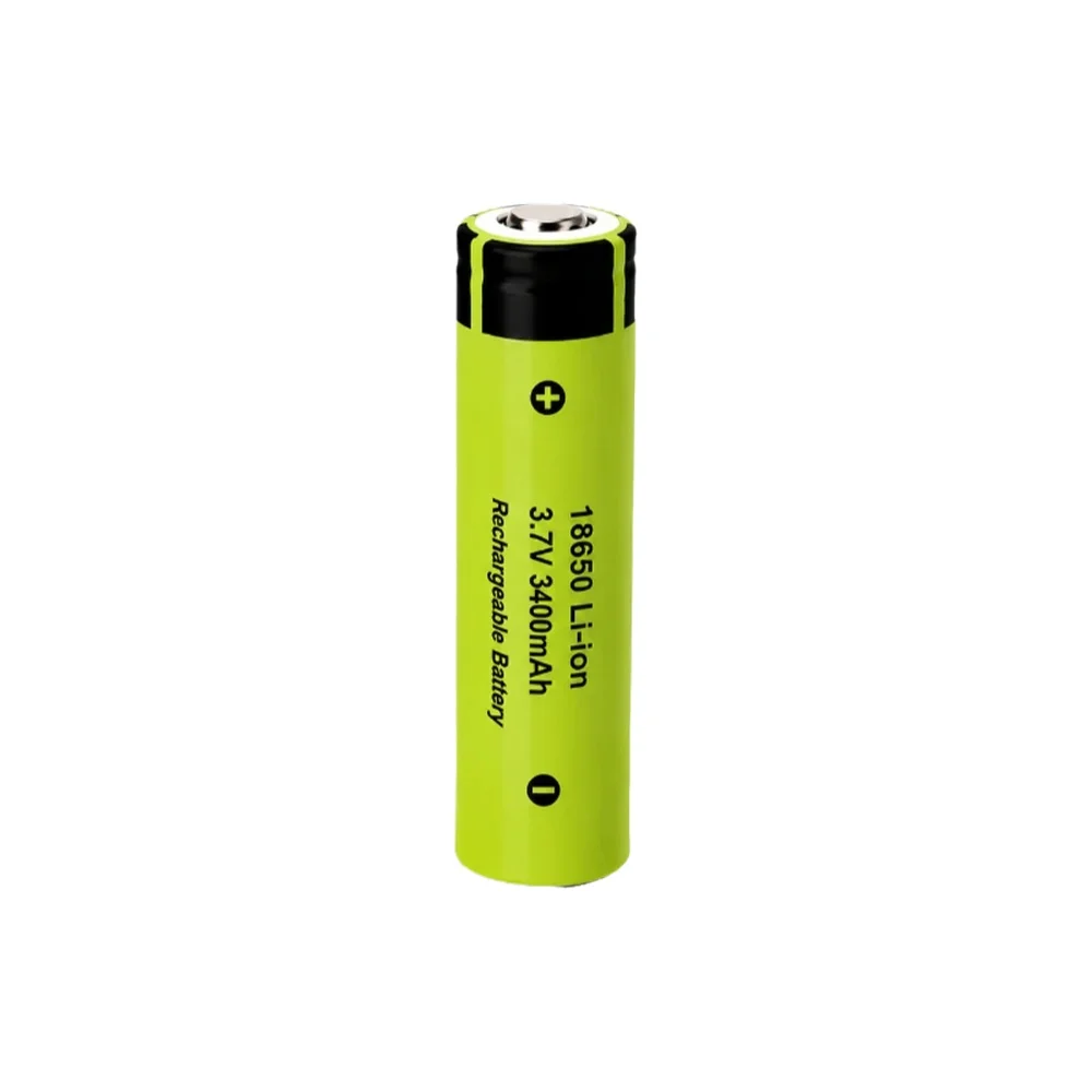 18650 Wiederaufladbare Li-Ionen-Batterie 3,7V 3400mAh mit Knopfkontakt für LED-Taschenlampe, Tragbaren Ventilator, Elektrischen Rasierer, EU-Lager Schnelle Lieferung