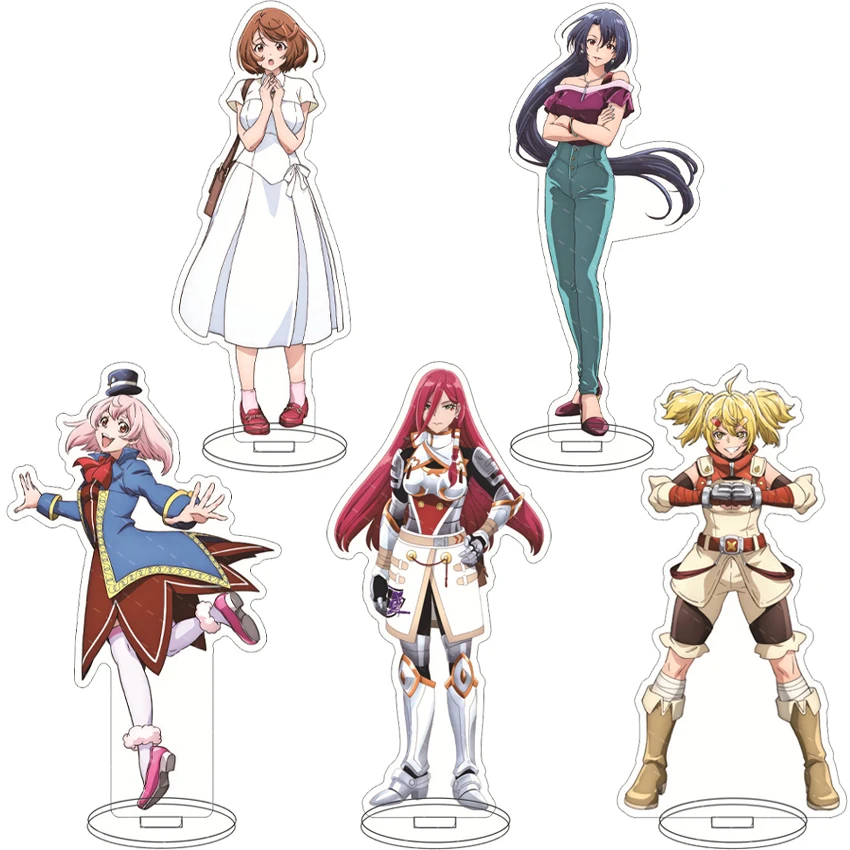 16CM Anime Game Figure Shangri-La Frontier Hizutome Rakuru Saiga Rei Emul Arthur Pencilgon Cos Acrylic Stand Ornaments Gifts