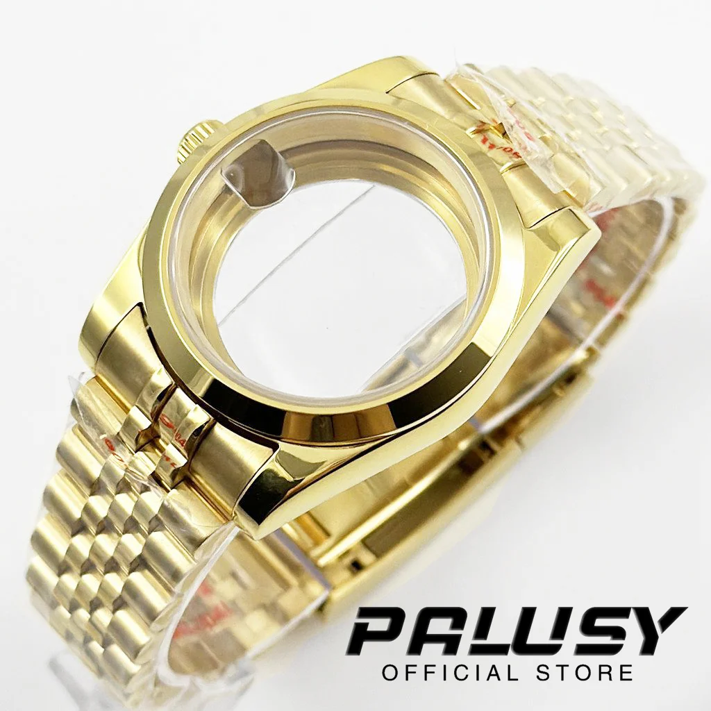 ゴールドブレスレット,サファイアクリスタル,nh34,nh35,nh36,nh38,nh70,nh72,eta2824ムーブメント,36mm, 40mm