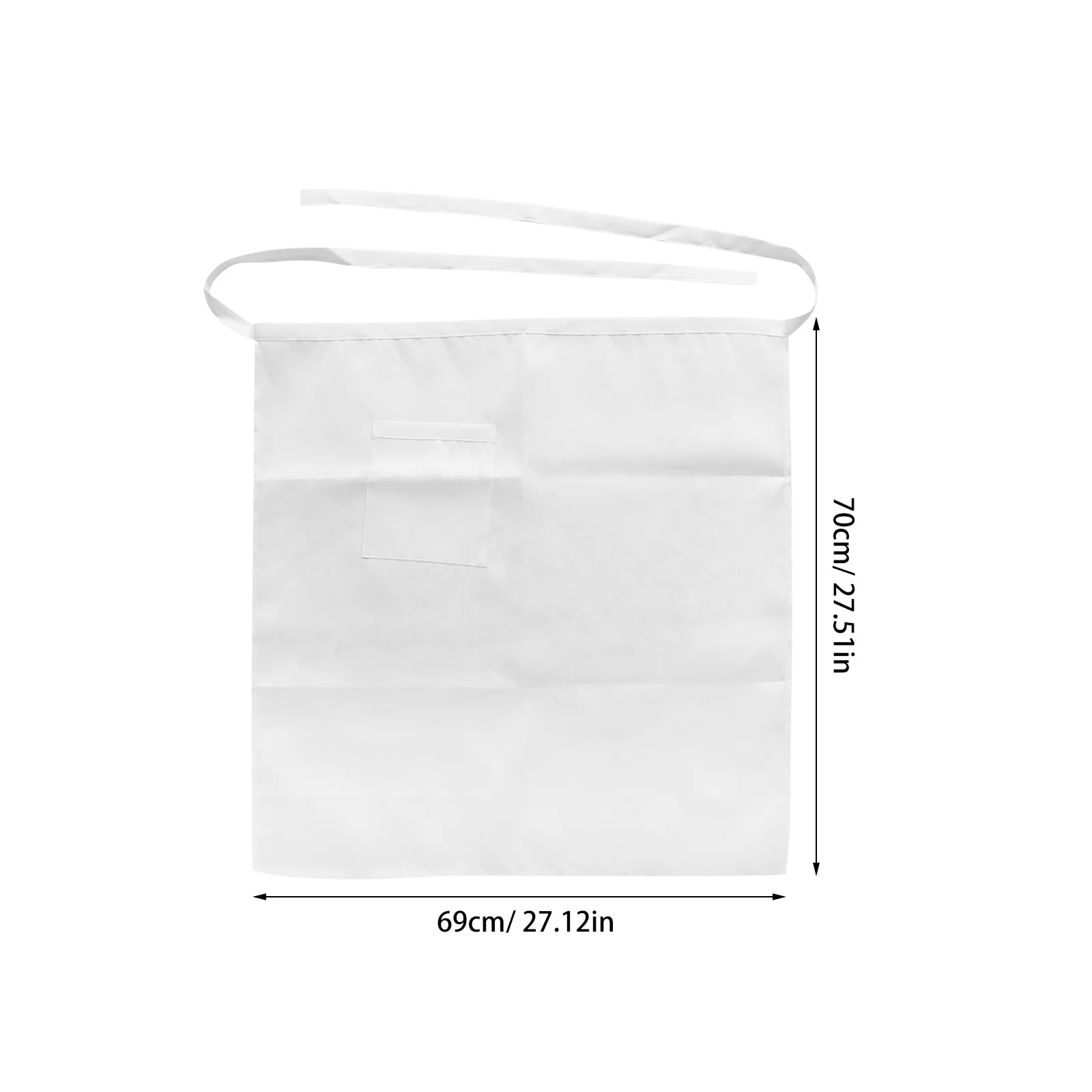 유니버설 비스트로 앞치마 반길이 유니섹스 셰프 주방 레스토랑 서버 그릴 요리 작업복 포켓