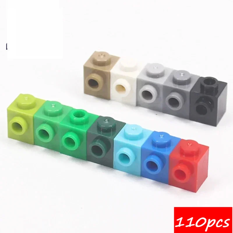 110 قطعة تجميع الجسيمات 87087 1x1 جانب واحد اللبنات الطوب عدة جزء التكنولوجيا العالية لعبة التعليم للأطفال هدية