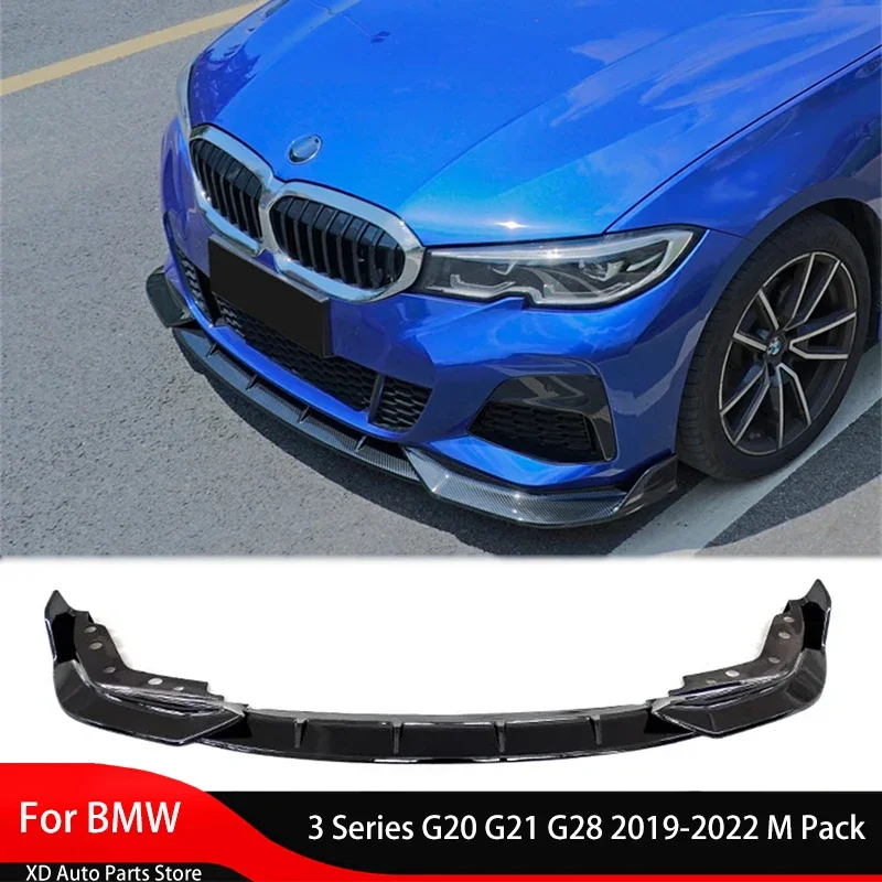 

Передняя губа бампера для BMW 3 серии G20 G21 G28 2019-2022 м в упаковке, сплиттер спойлера, крышка диффузора, регулирующие передние бамперы