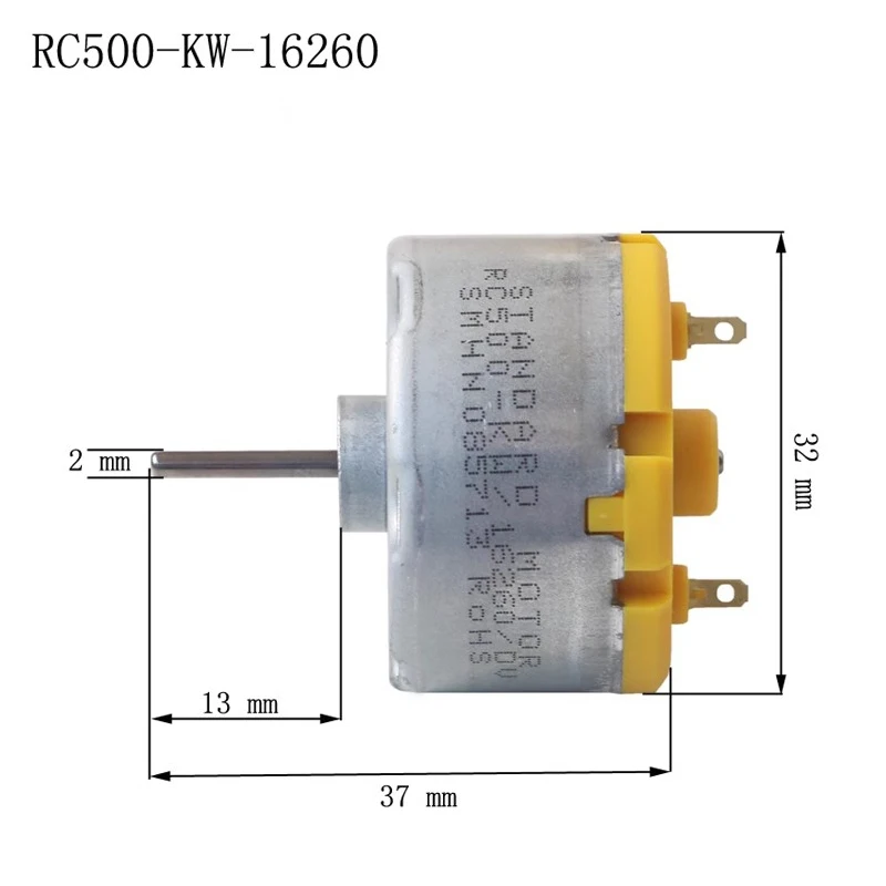 1PCS Brand new diameter 32mm RC500-16260  3V~12V 500 DC motor carbon brush motor~