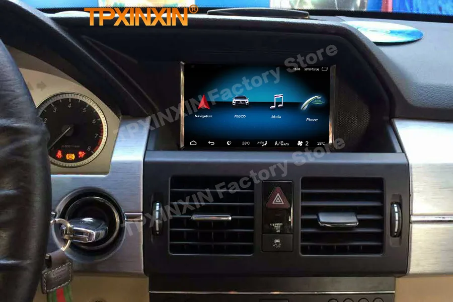Car Radio With Android Screen For Mercedes Benz GLK X204 2008 2009 2010 2011 2012 Intelligent System GPS Navi Recorder Head Unit