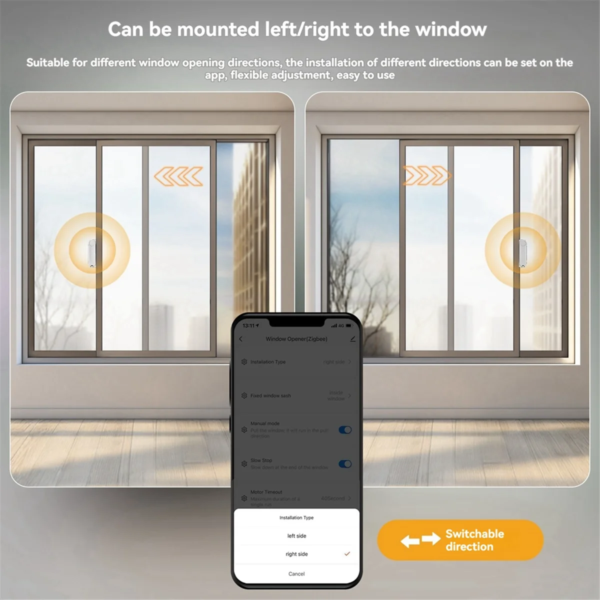 Tuya ZigBee Smart Window Opener Automatic Solar-Powered Sliding Window Pusher with App & Voice Control Via Alexa