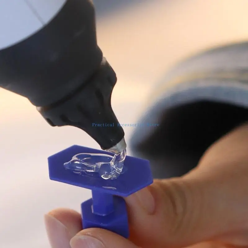 U75E 10 sztuk narzędzie do naprawy wgnieceń ściągacz Tabs narzędzie do konserwacji samochodów narzędzie do usuwania wgnieceń do