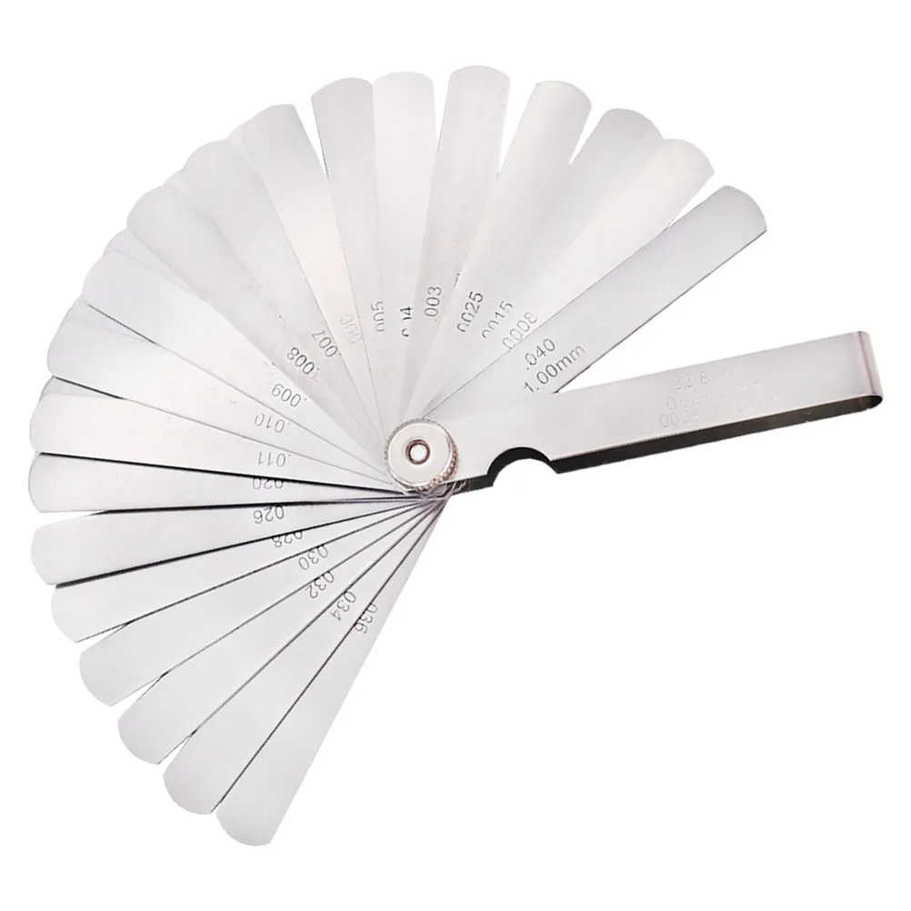 

Stainless Steel Feeler Gauge Dual Scale Metric Imperial Foldable Thickness Gauge For Bearing Spark Plug Clearance Gap
