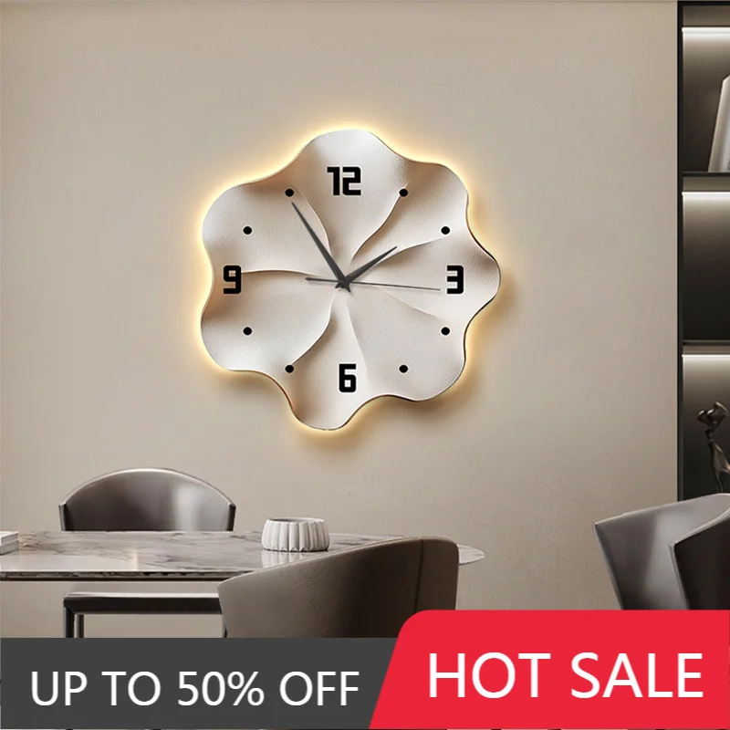 European Style Luxury Wall Clock Lmitation 3D Living Room Mural Clock Creative Wall Decoration Digital Quartz Clock Wall Watch