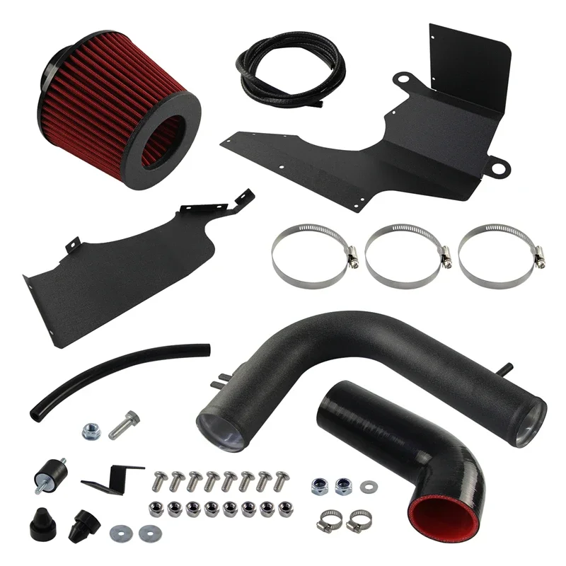 

Cold Air Intake Air Filter High Flow Kit For For Audi A1 A3 Q2 Q3 VW Tiguan Golf GTI MK7 Skoda Caddy 1.2T /1.4T Engine Black