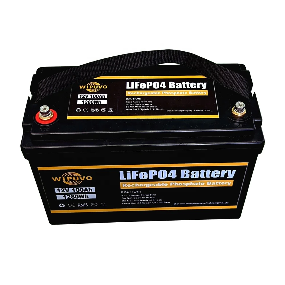 12v100ah Deep Cycle Lithium Ion Solar Battery Lifepo4 Pack for Solar System