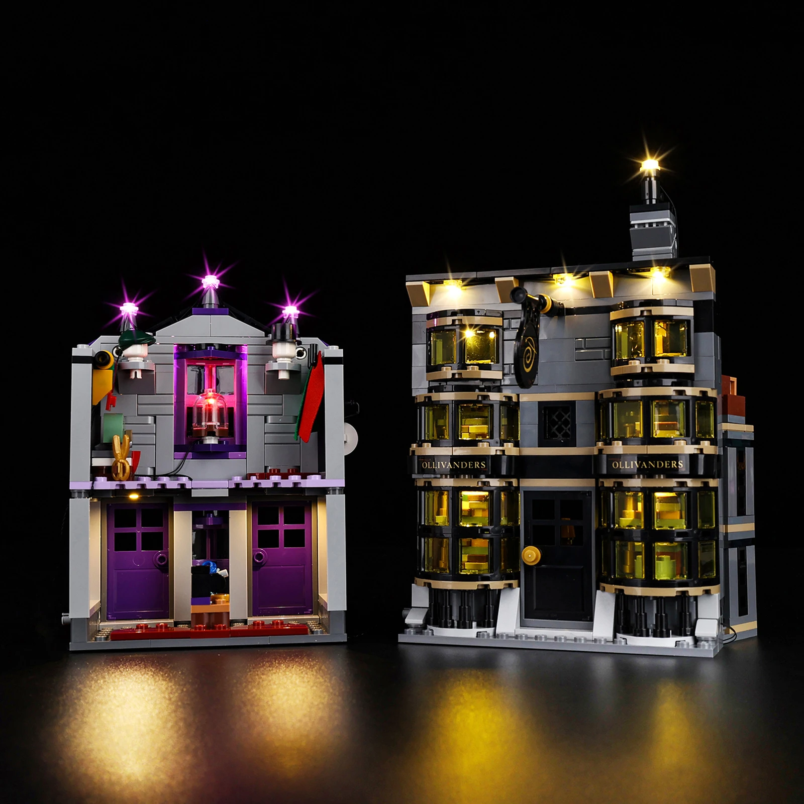 No Model LED Lighting Set Suitable for LEGO Ollivanders & Madam Malkin's Robes 76439 Building Blocks