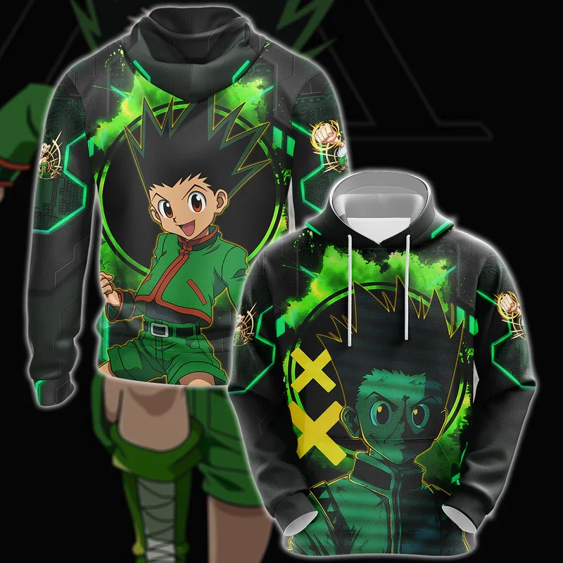 Hunter X Hunter Killua Zoldyck Hoodies Winter Men Anime Kids Boy Pullover Women Hooded Sweatshirt Teens 3D Print Cosplay Costume