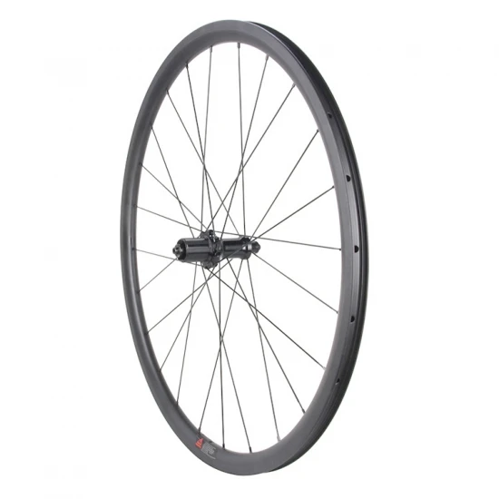 700C 45mm Tubeless Carbon Wheels, 24-hole UD matte carbon rim, 350 hub durable lightweight road bicycle upgrade parts