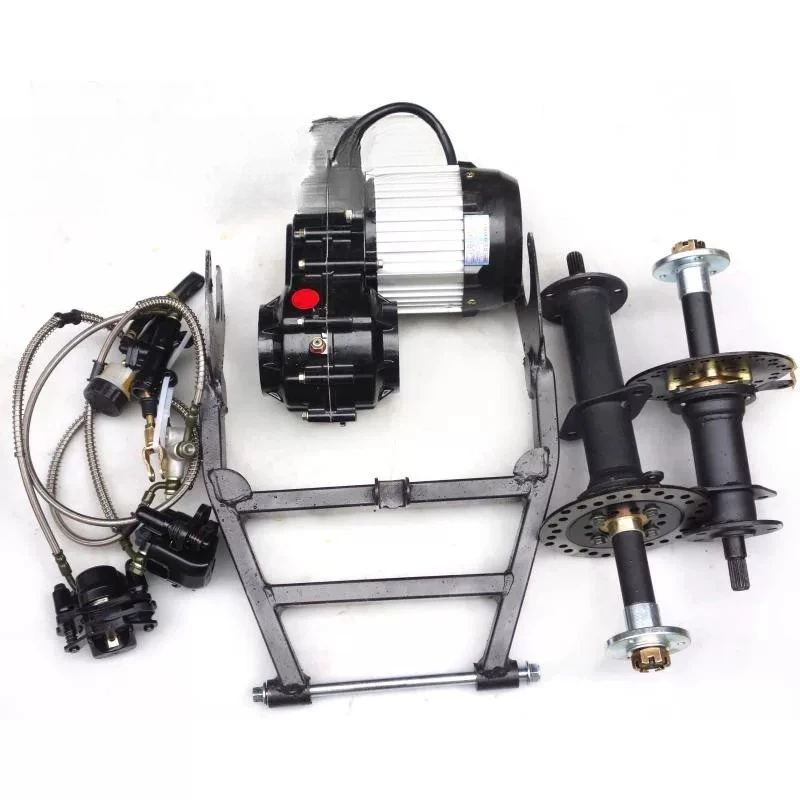 Beach car differential shaft drive motor rear axle tooth bag rear fork disc brake 5 inch rain tire