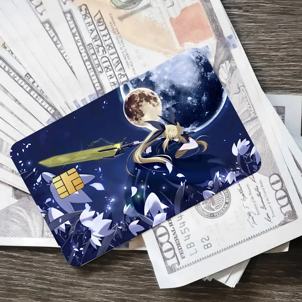 أنيمي السحرية فتاة غنائية نانوها المشارك الائتمان الجلد غطاء بطاقة ملصقات 4 قطعة فيلم حافلة تمرير الجبهة الديكور البنك الخصم