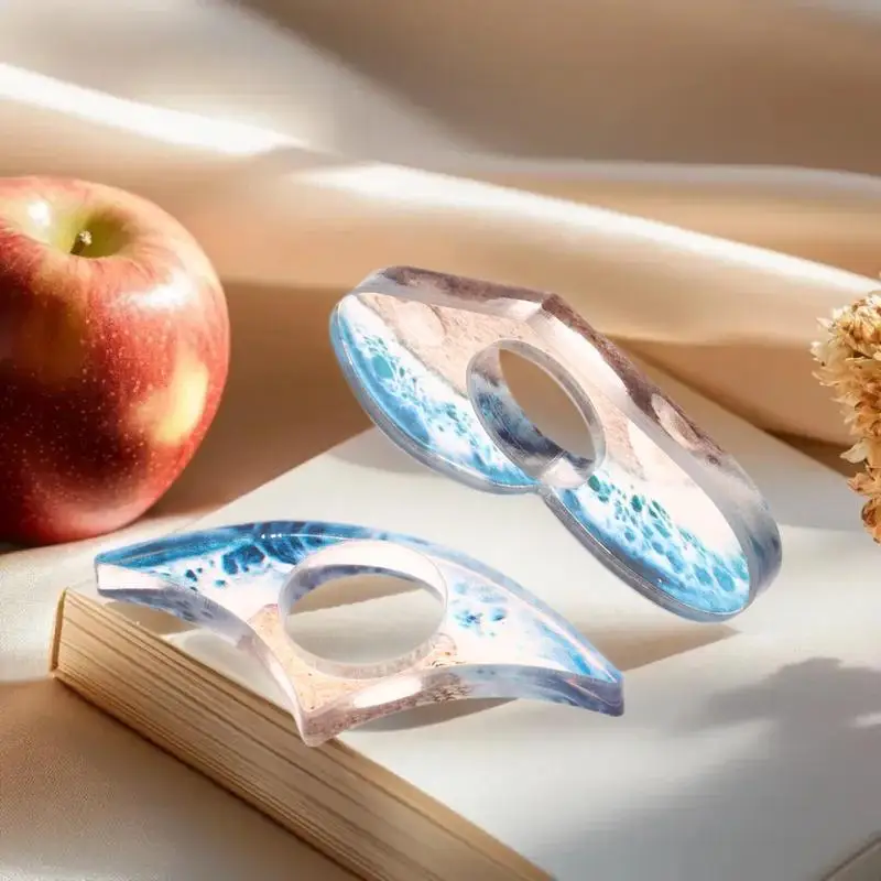 

Одиночный/пара эффективный держатель для книг из смолы для пляжа и океана, помощь для большого пальца для чтения, расширяемая школьная утилита