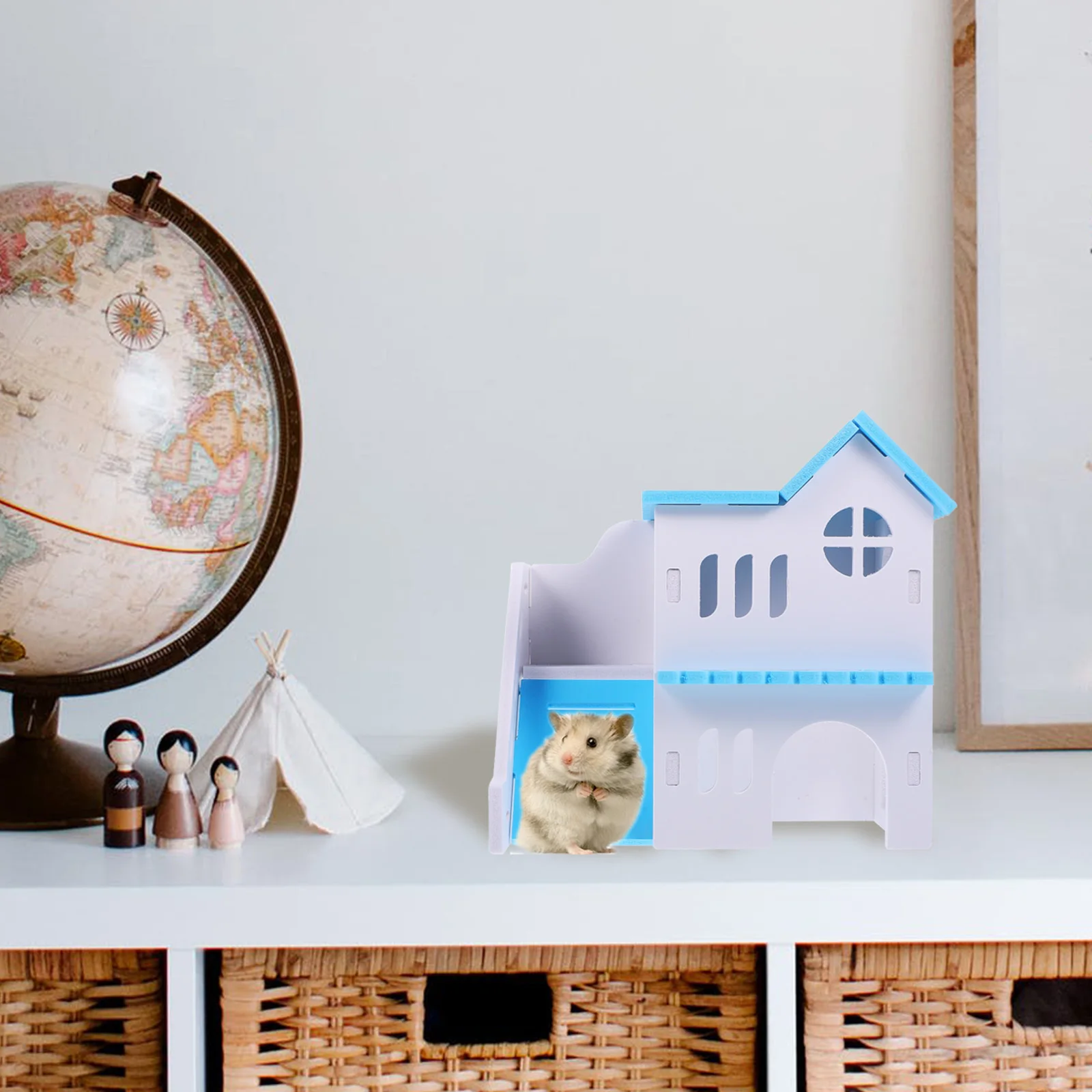 

Small Pet Villa For Hamster Guinea Pig Chinchilla Durable Pvc Hideout Cozy Nest Hamster Cage Accessories