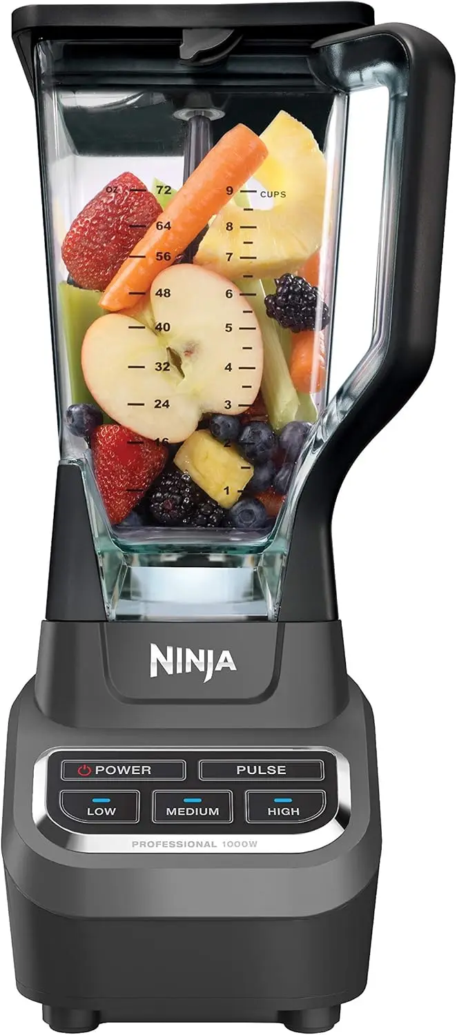 

Professional 1000W Blender with Total Crushing Tech for Smoothies, Ice & Frozen Fruit, 72-oz Pitcher in Black & Grey