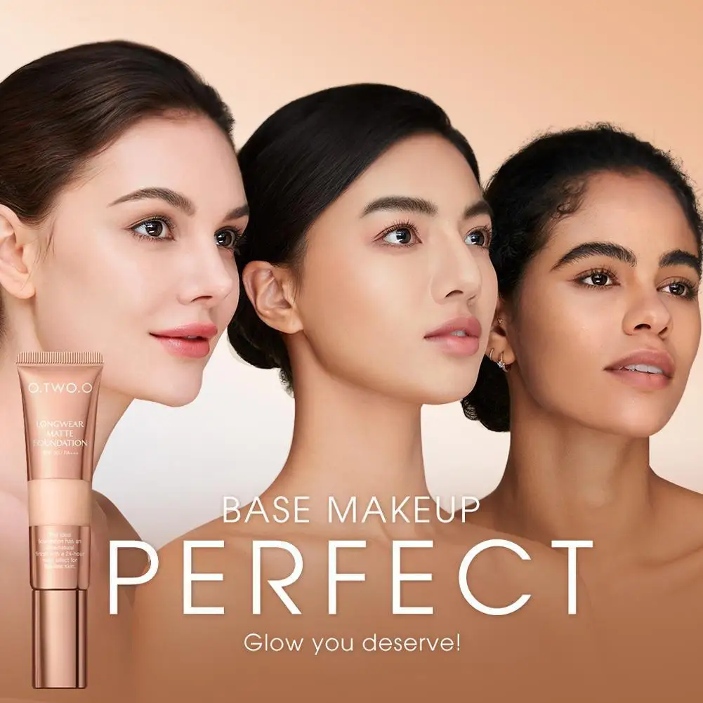 Face Foundation Full Concealer Waterproof Matte Brighten Makeup 24hr Foundation Natural High Cream Base Coverage Liquid Fac J2x3