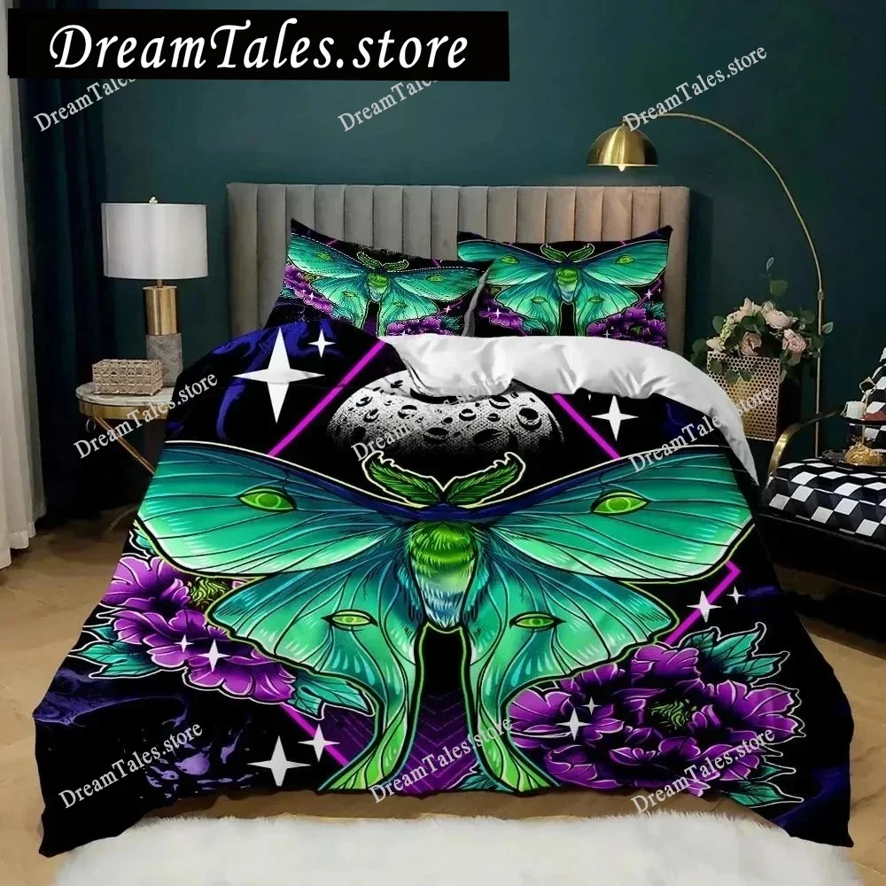 

Insect Duvet Cover Set Vintage Old Backdrop with Dragonfly Bedding Set Pillowcase Double Queen King Size Polyester Qulit Cover