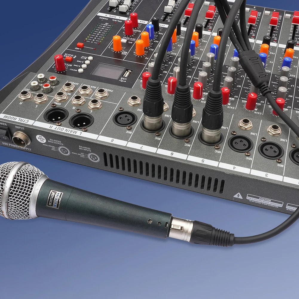 60 см Y-разветвитель, гнездовой на 3 штекера, микрофонный кабель, 3-контактный XLR Y-разветвитель, микрофонный разветвитель, шнур для усилителя, микшера