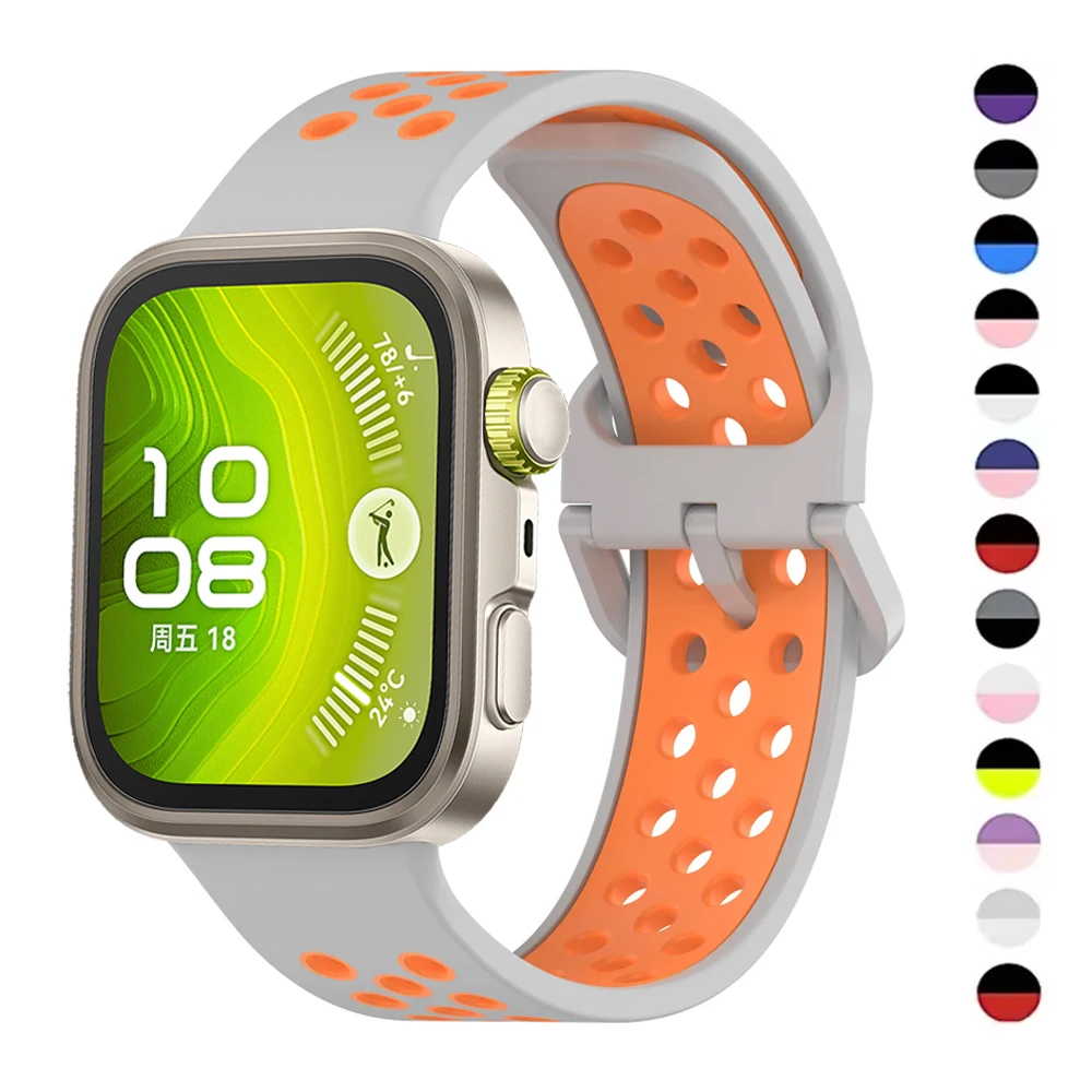 العصابات لساعة Huawei Watch Fit 4 Pro Strap fit 3 Sprot تنفس سيليكون استبدال حزام Correa سوار Huawei Watch fit 4 Band