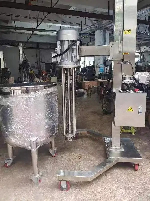 200L 500L Mixer Emulsion Kosmetikmischer Homogenisator Emulgieren Industriemischer Maschine Hydraulische Lift Dispergiermaschine