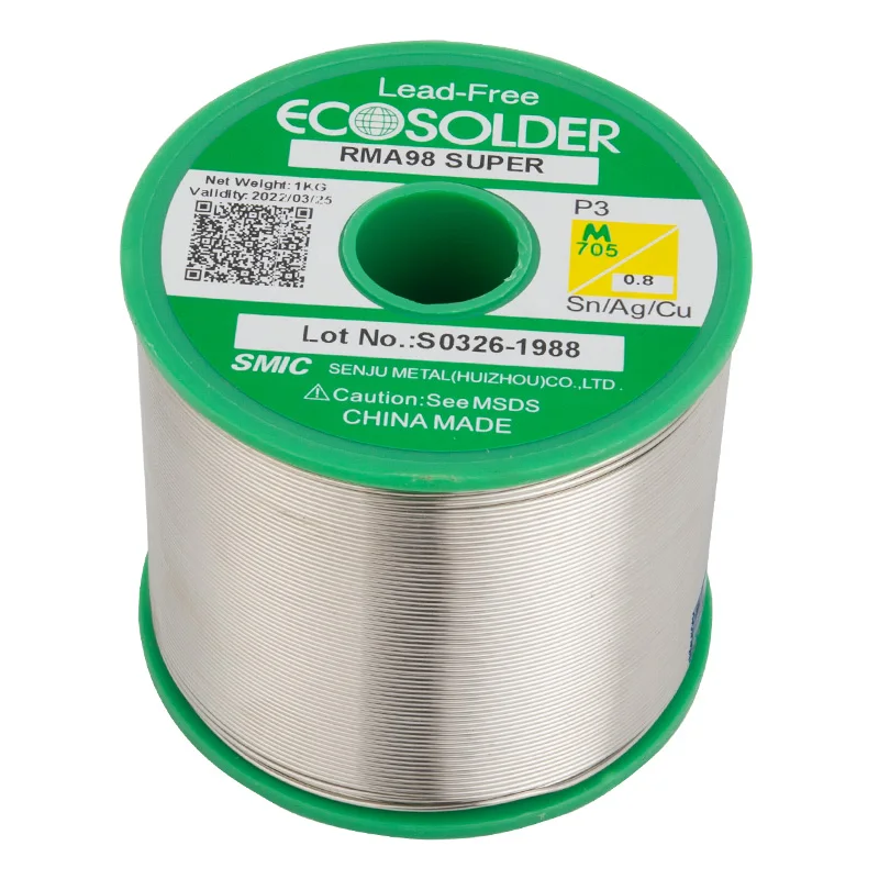 1 meter/5 meter/10 meter Japan Senju ESC fever lead-free solder wire M705 with 3% silver / 0.8mm