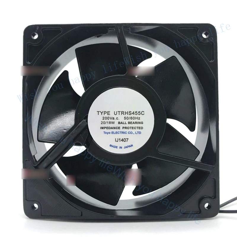 TT 1PCS New for  TOYO FAN UTRHS455C 200V 20/18W 12038 12cm 2 wire cooling fan #as