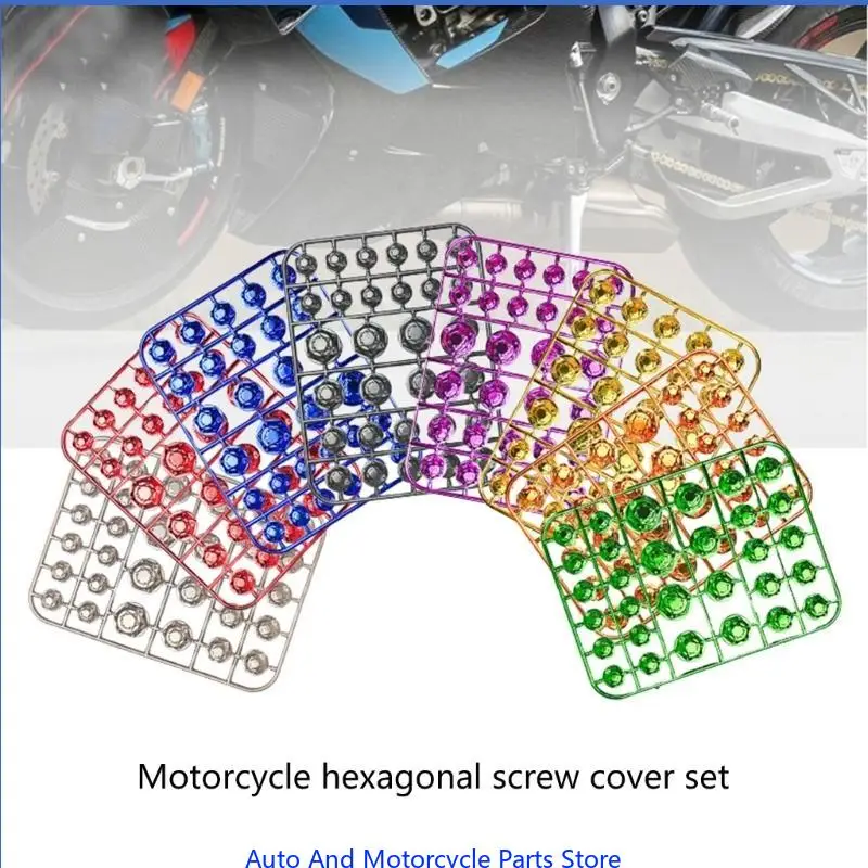 

P9FD 30Pcs Motorcycle Modification Head Cover Screw Decorative Parts For Motorbike Scooter Styling Parts