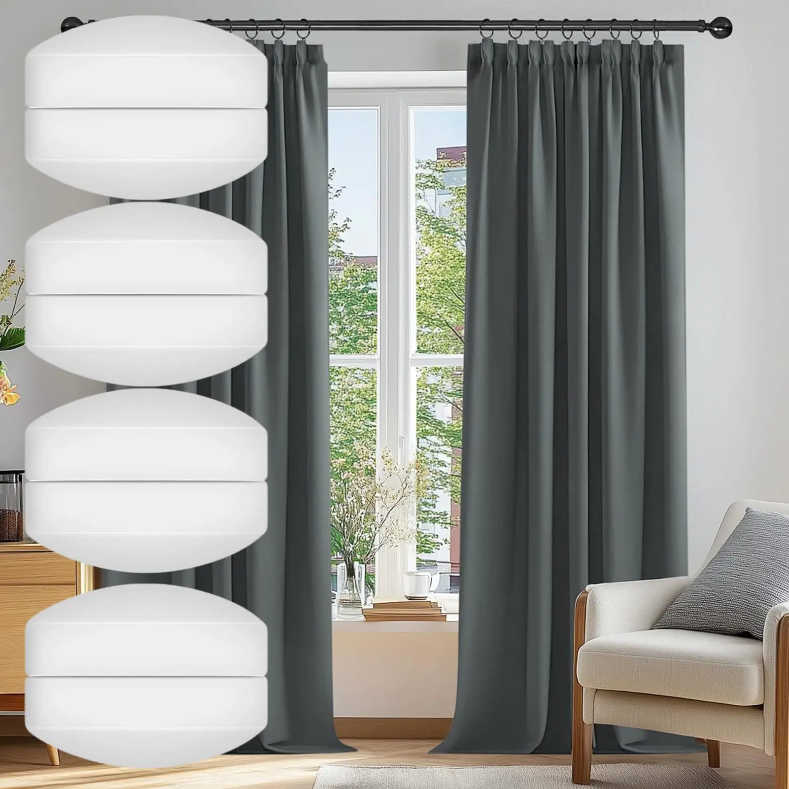 Magnetic Shower Curtains Weights 8 Pieces Drapery Accessories Magnetic Tablecloth Weights For Homeowner Renter Resident Home