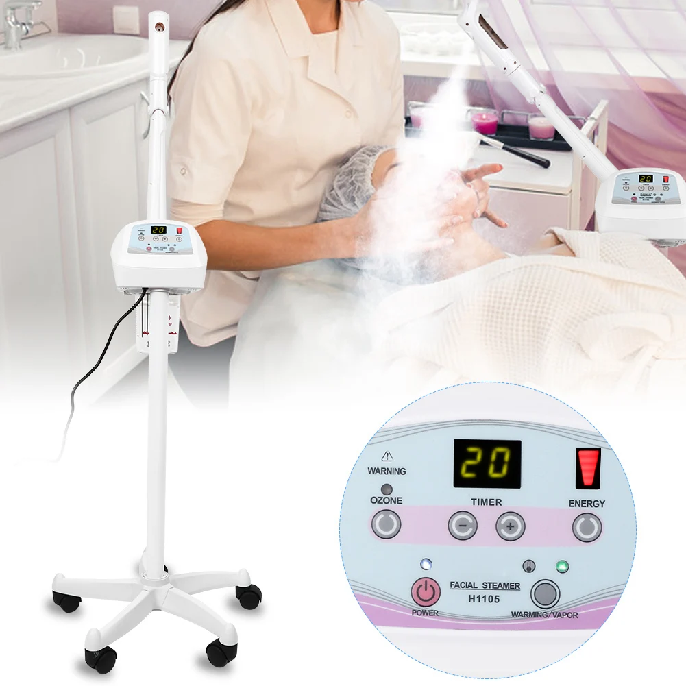 Hot Spray Deep Cleaning UV Sterilization Adjustable Nano Facial Steamer Instrument Microcomputer Control Facial Steamer Machine