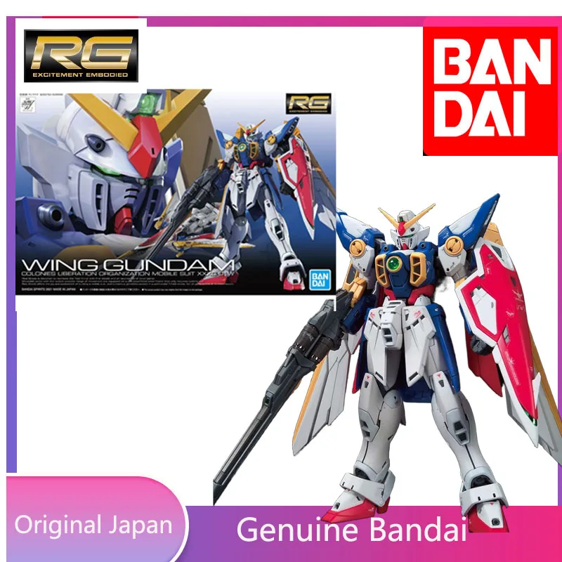 

В наличии, Bandai Genuine Bandai OriginalRG Regular Edition 35, XXXG-01W, аниме-фигурки Wing Gundam, сборные игрушки, подарочная коллекция