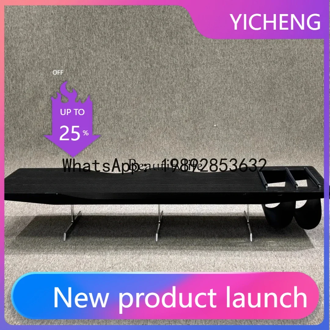 .Medieval solid wood bench light luxury high-end sense retro wabi-sabi wind tea stool