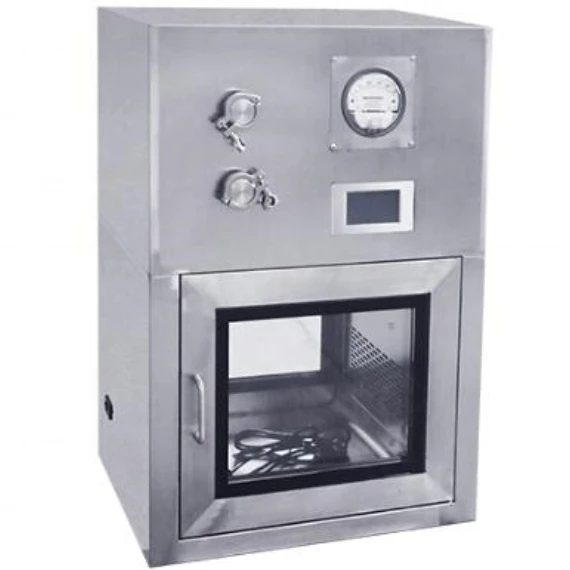Transfer Hatch Pass Thru Window Pharmaceutical Sterile Medical Dynamic Pass Box For ISO 5 Clean Room Meet GMP