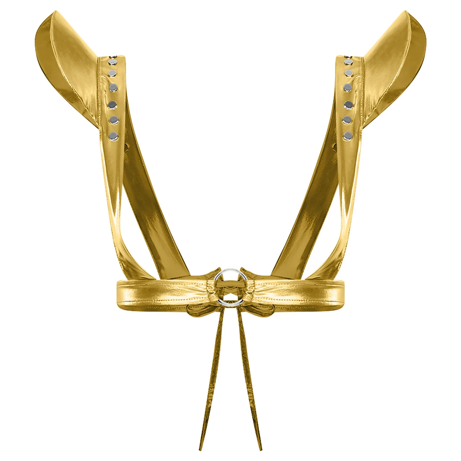 

Women Fashion Shoulder Body Chest Harness Dancer Dance Rivets Punk Body Belt Body Accessories for Club Raves Party Dance Belts