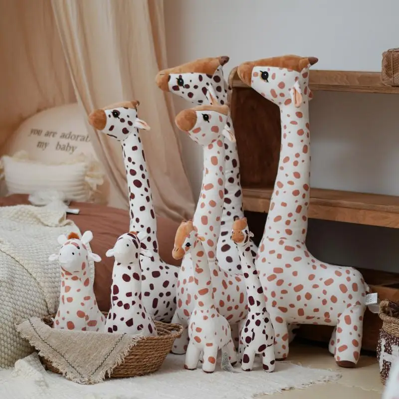 2025 جديد الأصلي الزرافة غرفة المعيشة الطابق الديكور دمية أفخم دمية يمكن لدغة ووقوف ديكورات منزلية جديدة