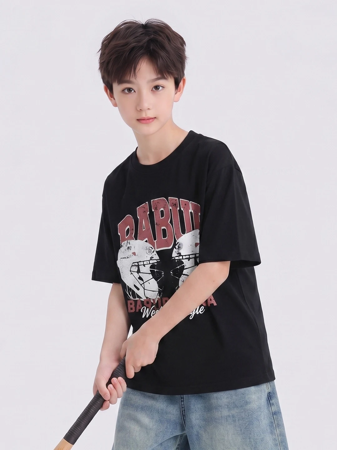 boys-summer-casual-short-sleeve-two-piece-set-moisture-wicking-lightweight-comfortable-cotton-blend-for-middle-and-lar