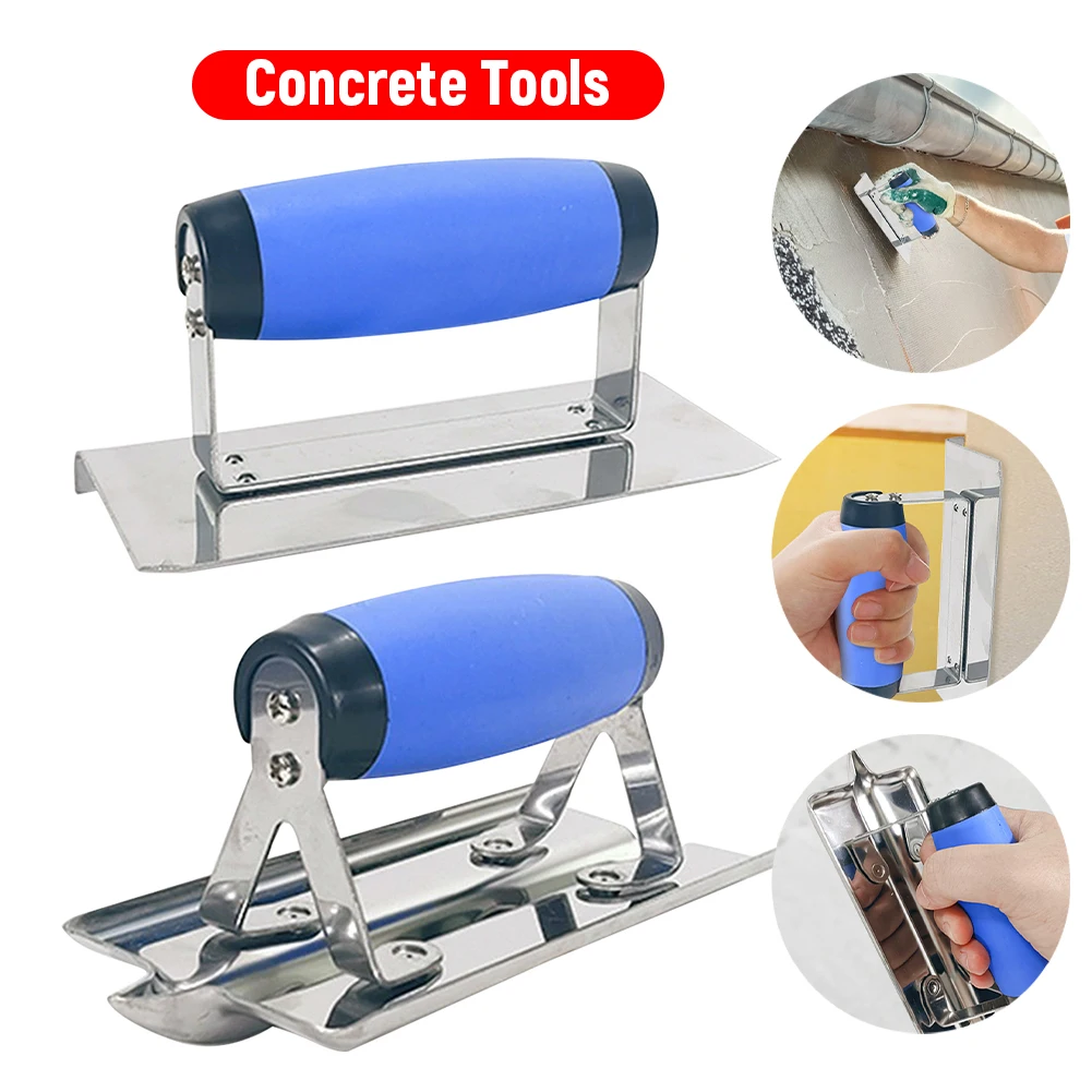 

Инструмент для отделки цемента из штукатурки Инструменты для бетона Нержавеющая сталь с мягкой ручкой Кельма для бассейна Ручной инструмент для строительства кладки