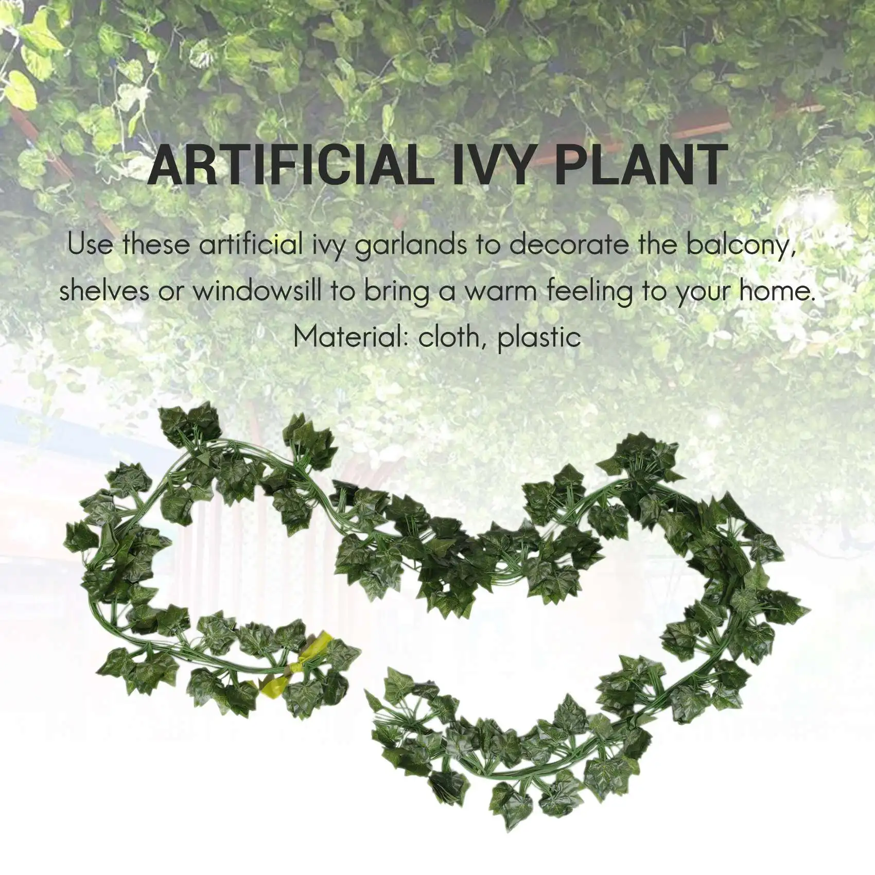 36Pcs Artificial Plants of Vine False Flowers Ivy Hanging Garland for the Wedding Party Home Bar Garden Wall Decoratio