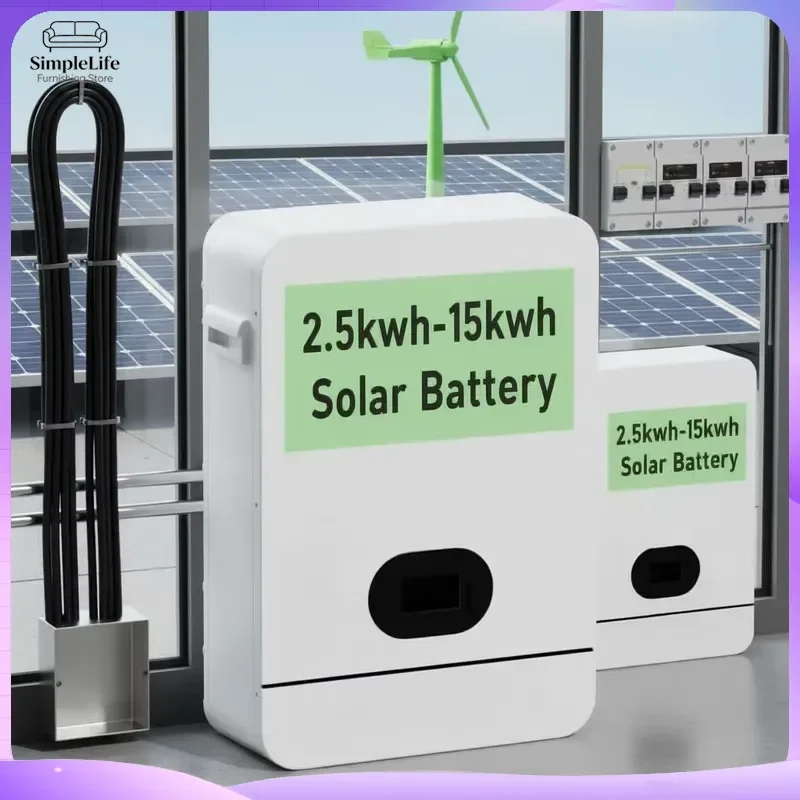 51.2V 100Ah LiFePO4 Battery Pack Solar Energy Storage System Home Power Wall Lithium Iron Phosphate Battery for Inverter Off
