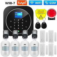 Tuya WIFI GSM Alarm System Kits for Home Burglar Security 433MHz WiFi GSM Alarm Wireless Smart House App Control