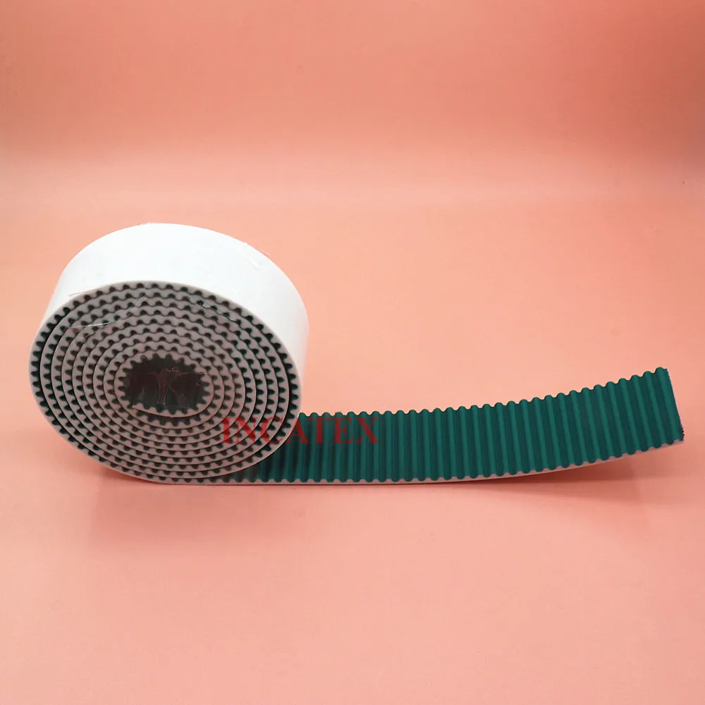 5 Meters Good Quality Chinese Embroidery Machine Spare Parts Timing Belt MEGADYNE HTD5M-35 Width 35mm Y Axis White Green Color