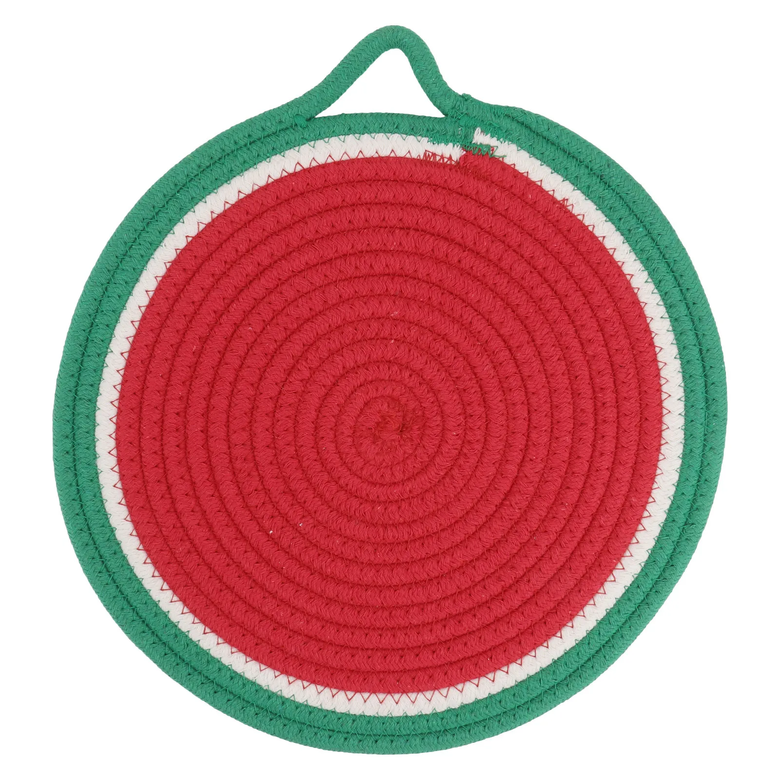 1 قطعة تحديد الموقع المنسوجة القطن حبل المواد الزخرفية الفاكهة نمط أدوات المائدة وسادة لطاولة الطعام حماية ديكور المنزل