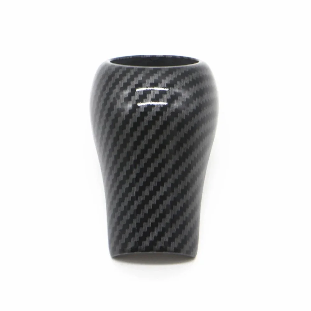 CarHome 1x والعتاد التحول المقبض غطاء الكسوة لمرسيدس بنز C E S CLK GLK GL G R فئة ألياف الكربون نمط مقبض ناقل الحركة غطاء الكسوة