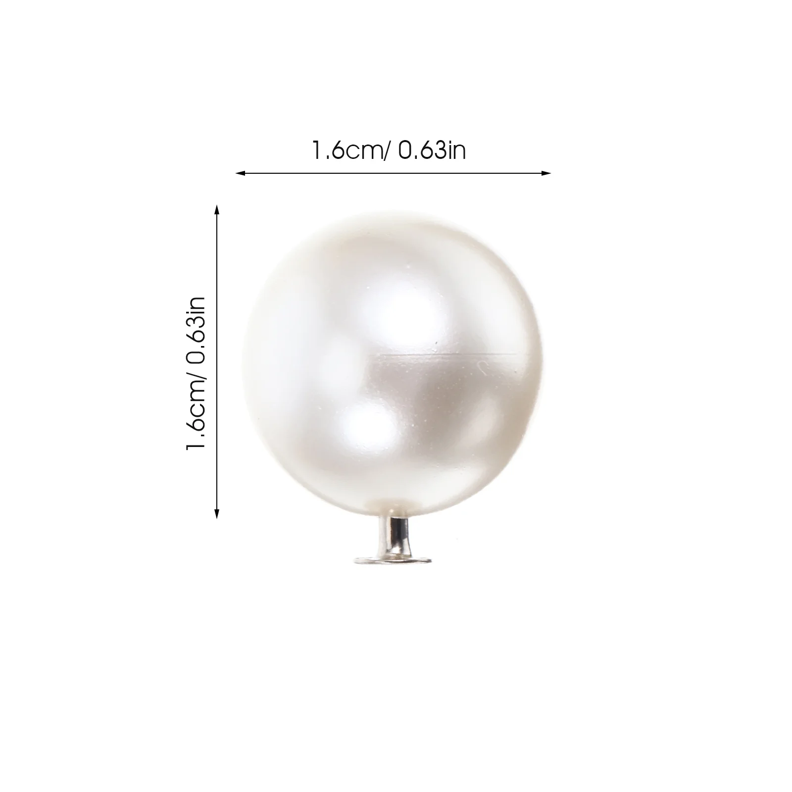 Faux Pearl Rivets Studs Small Pearl Beads DIY Projects Jewelry Making Bracelets Decorative Beads Holes Faux Pearls for Crafts