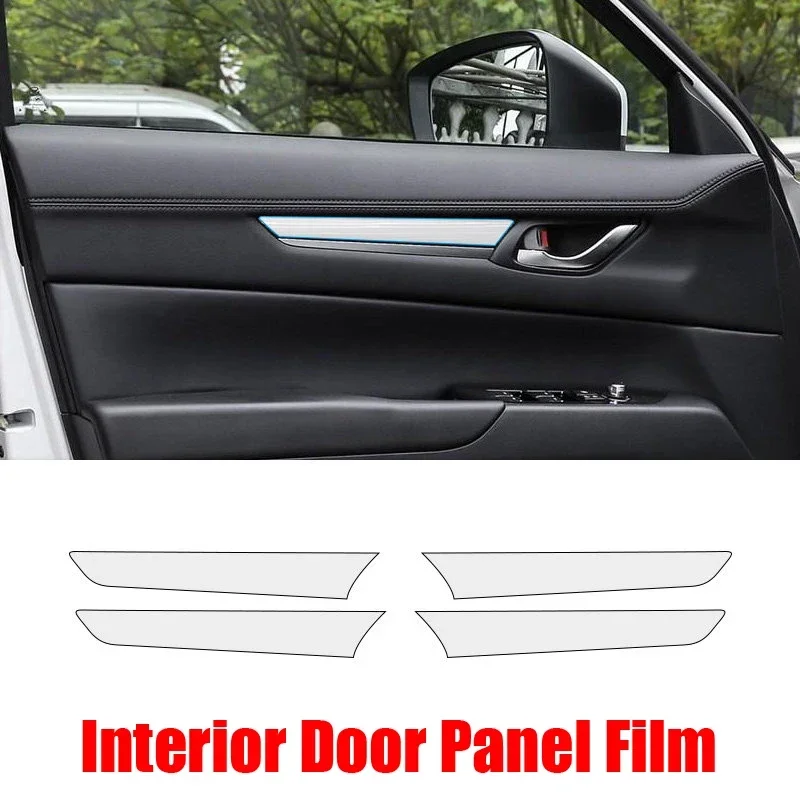 Car Center Console Gear Touch Screen Dashboard Door Windows Lifting Panel TPU Protective Film For Mazda CX5 CX-5 2017-2023