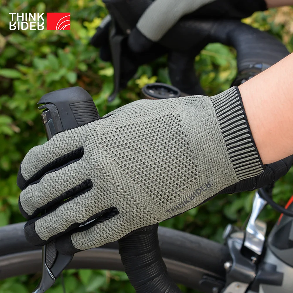 ThinkRider Cycling Gloves Winter Full Finger MTB Bike Bicycle Sports Gloves Men Women Knitted Gym Motorcycle Gloves